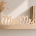 Napis Mr & Mrs