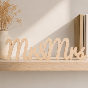 Napis Mr & Mrs