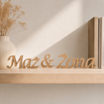 Napis Mąż & Żona