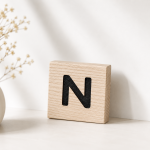 Scrabble czarny grawer