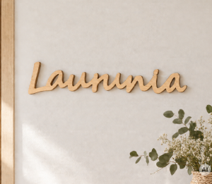 Drewniany napis Laurunia WYPRZEDAŻ